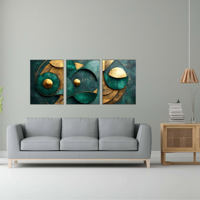 Wallity Set de Pinturas Decorativas de MDF Multicolor (3 Piezas)